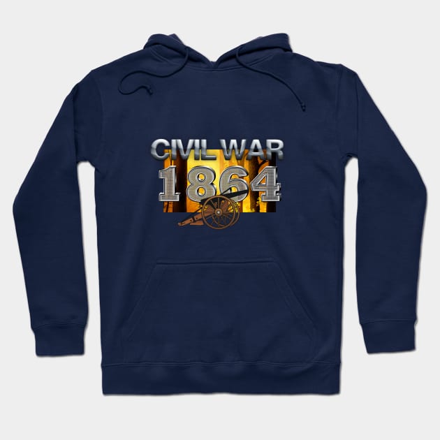 Civil War 1864 Hoodie by teepossible